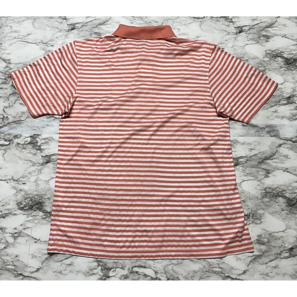 Jim Thompson Men's T Shirt Size S Salmon White Striped Short Sleeve‎ 100% Cotton - Picture 5 of 8
